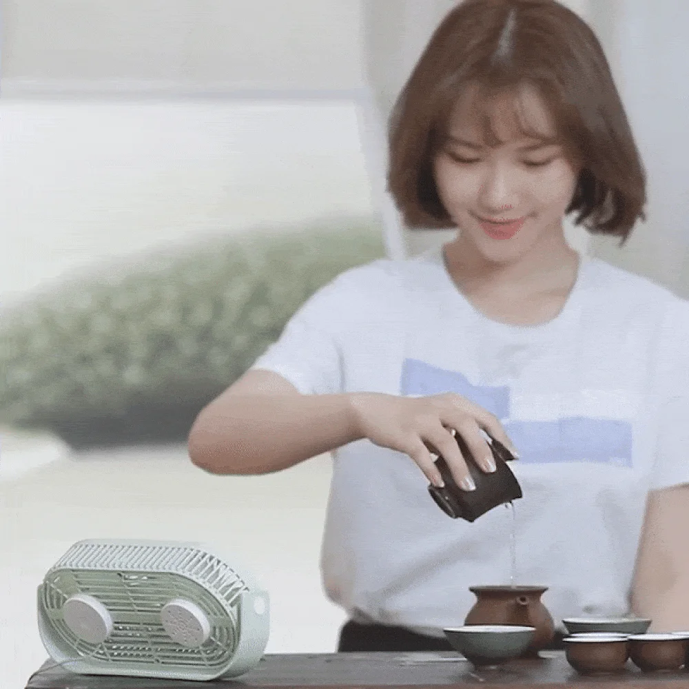 무선 미니선풍기 휴대용 차박 캠핑용 사무실용 상세5