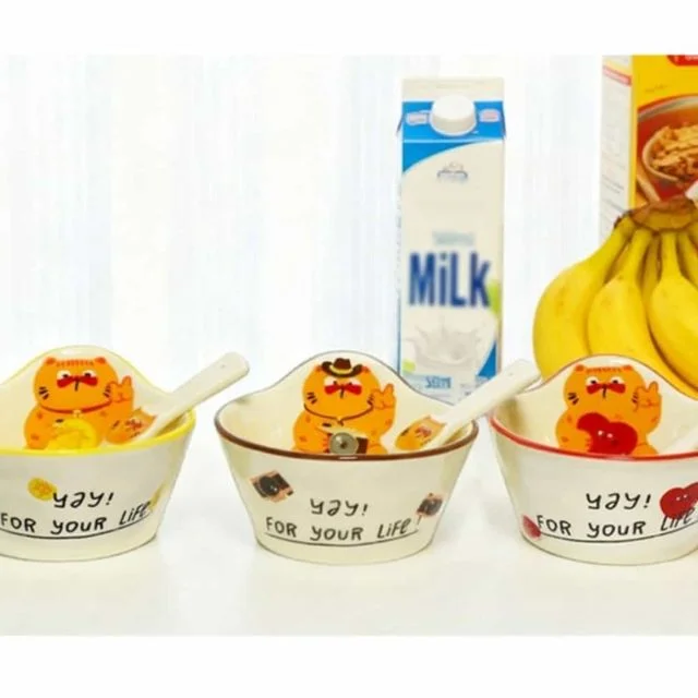 시리얼볼 350ml 스푼 세트