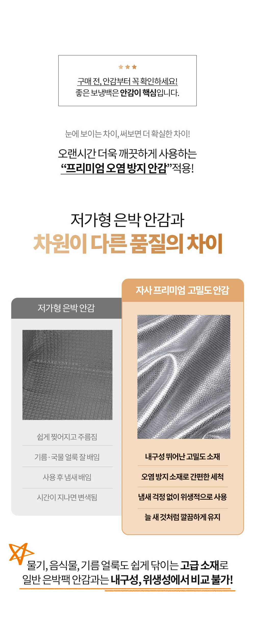TOKOSHI 손잡이 피크닉 도시락 쿨러 보냉백 가방 상세3