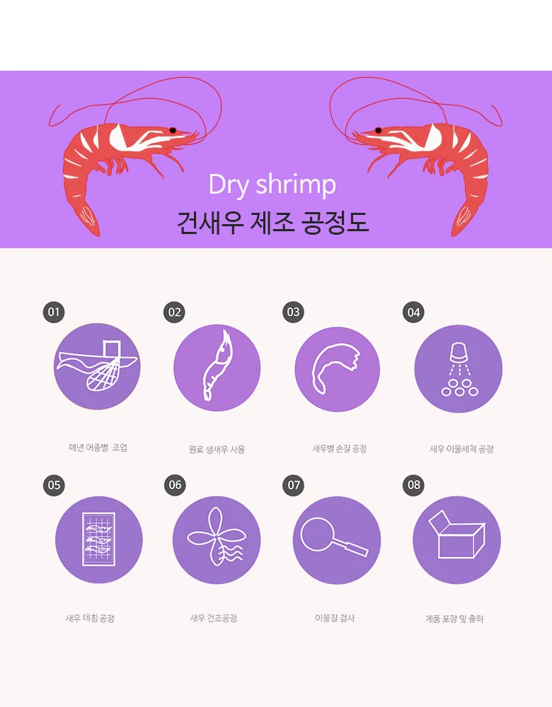 보리새우 약 1cm 2cm 작은 크기 국물용 건새우 상세10