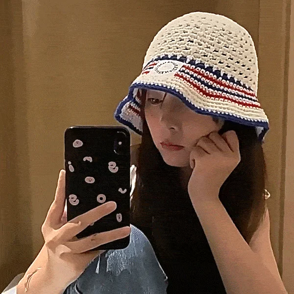 버킷햇벙거지 스트라이프 버킷햇 상세2