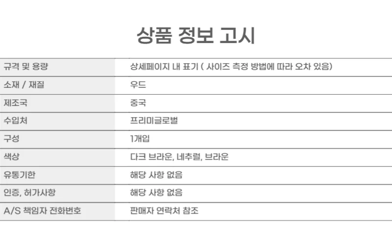 클래식 우드 액자 A4 프레임 상세3