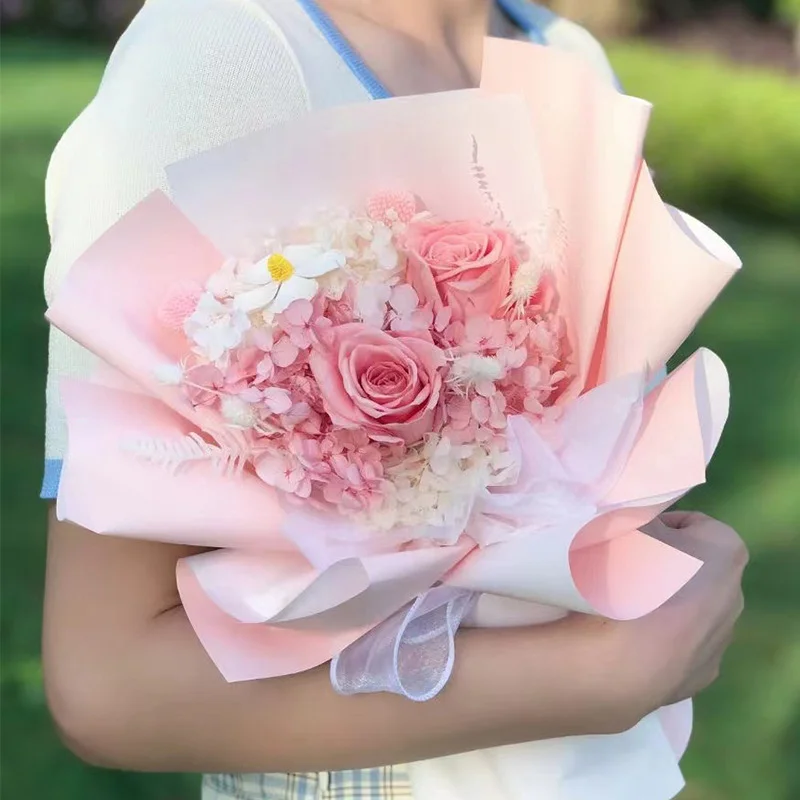 영생화 장미꽃다발 드라이플라워 선물 발렌타인데이 생일선물 상세3