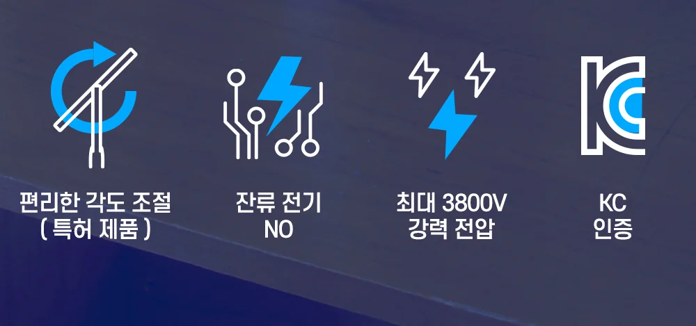 간편 전기모기채 전자파리채 건전지형 회전 모기채 상세2