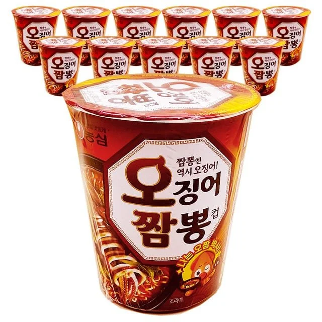 농심 오징어 짬뽕 소컵 67g 12개