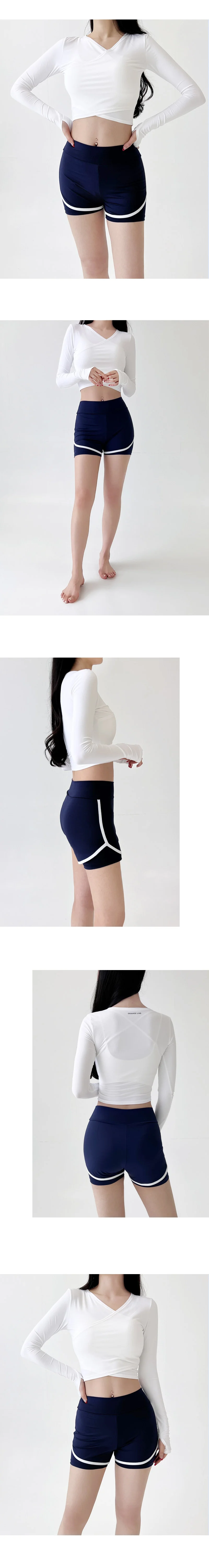 3부 반바지 레깅스 여자운동바지 시원한바지 여자숏팬츠 상세3