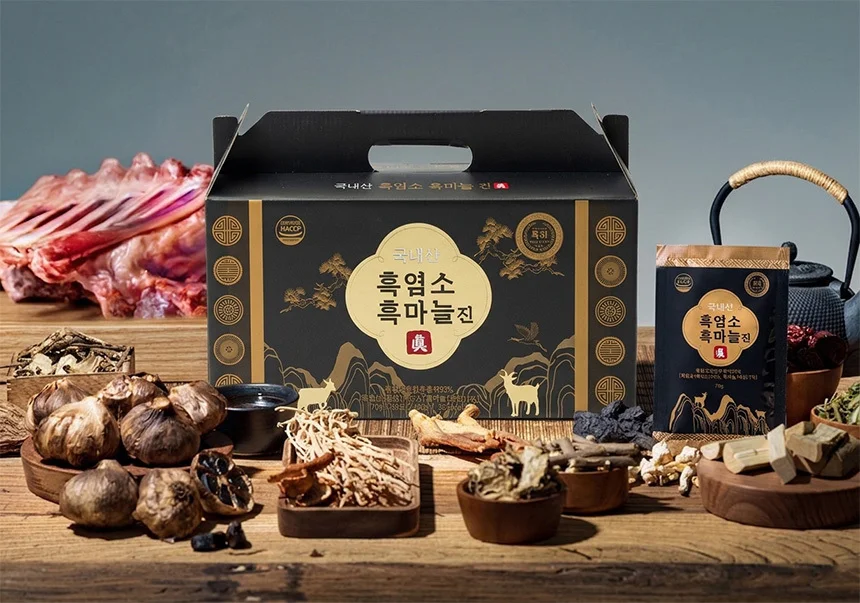 국내산 흑마늘 흑염소진액 70g x 90포 3개월 상세5
