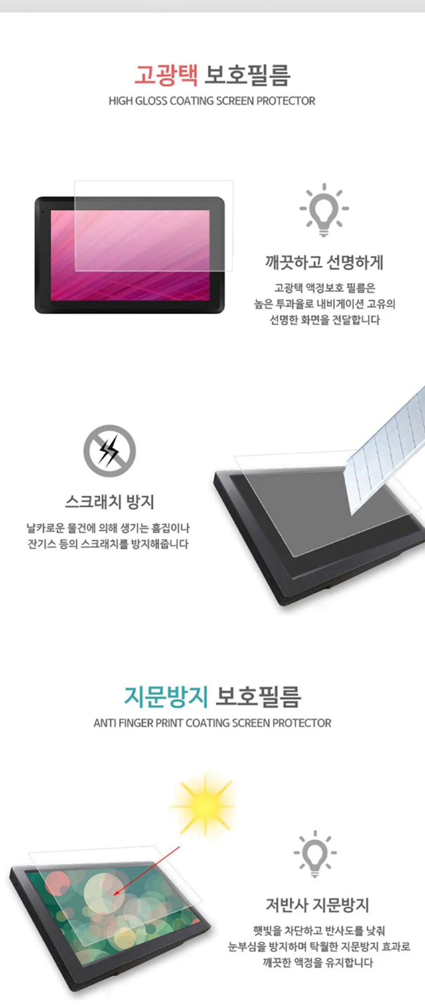 제네시스 GV80 내비게이션+계기판+쎈터페시아 보호필름 3종 상세2
