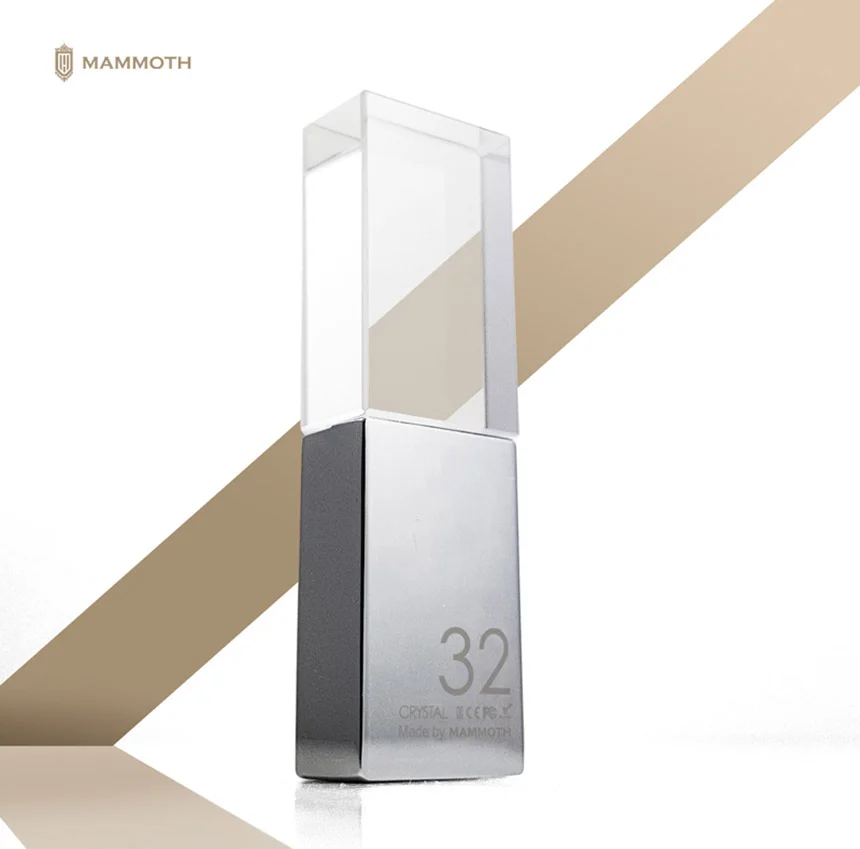 매머드 8G USB 크리스탈 선물 생일 로고 기념 메모리 상세1