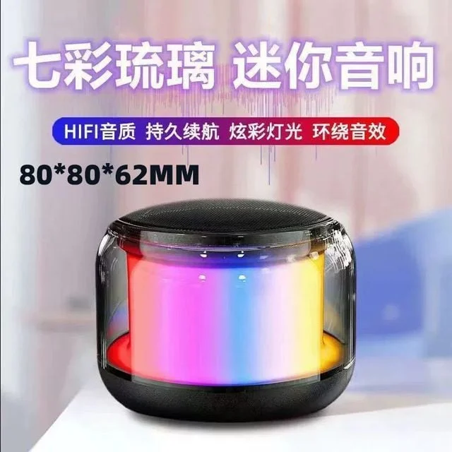 원통형 LED 무선 블루투스 스피커 미니 360도 서라운드 TWS 상세1
