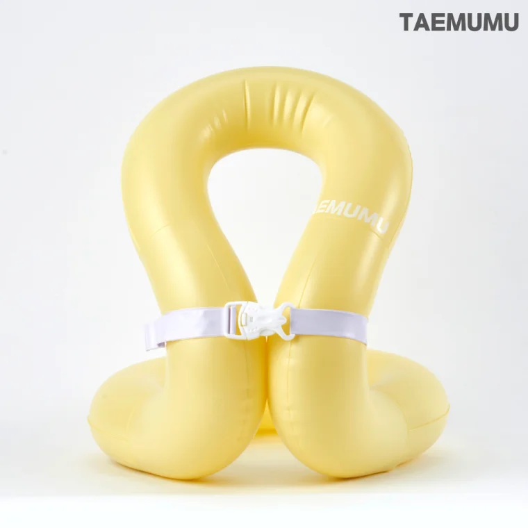 태무무 넥튜브 아동 어린이 성인 50kg (레모네이드) 구명조끼 부력보조복