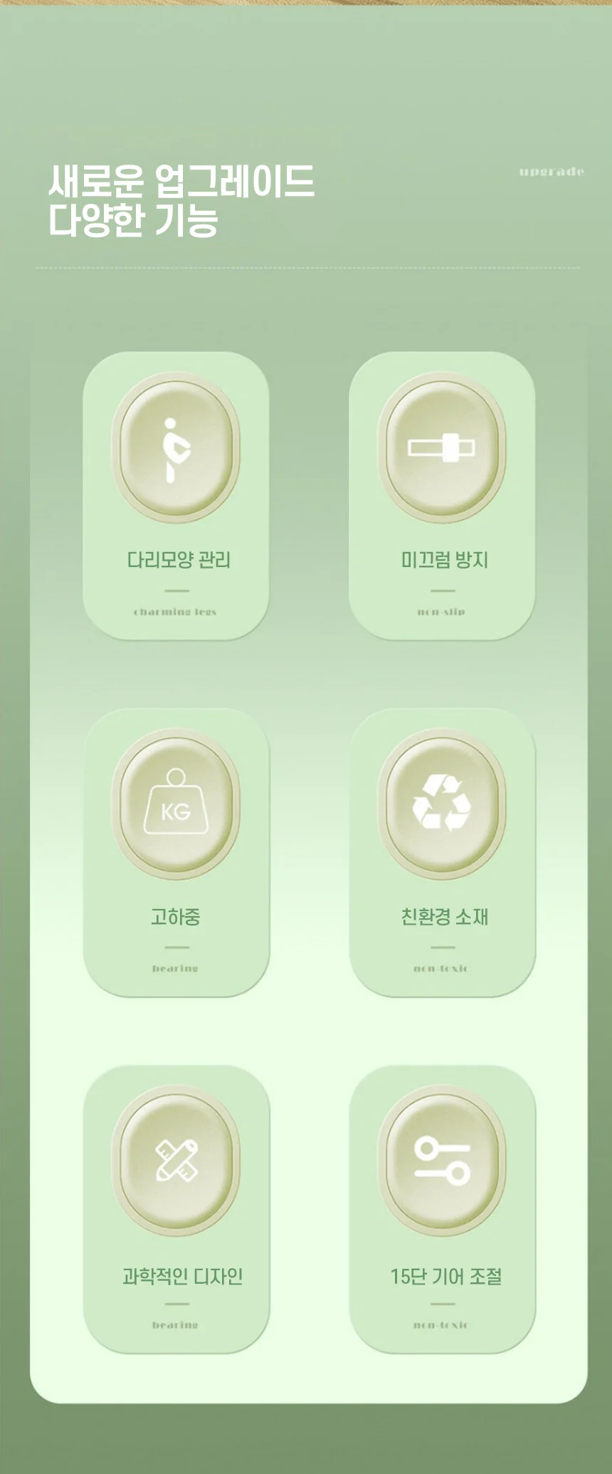 타원형 종아리 스트레칭 보드 발목 밸런스 스트레칭 경사대 상세2