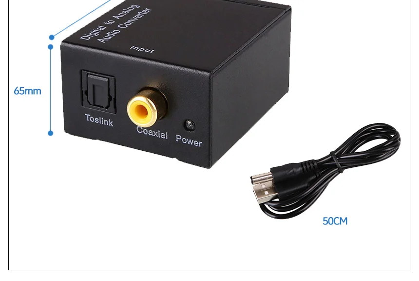 오디오광컨버터 디지털 to 아날로그 RCA변환 SPDIF 상세4