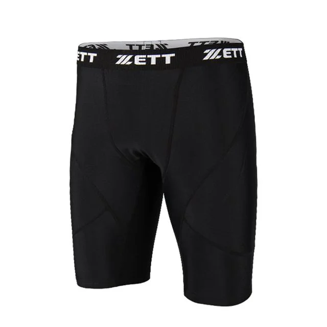 ZETT BPK-50 5부 파워 스판팬츠 블랙