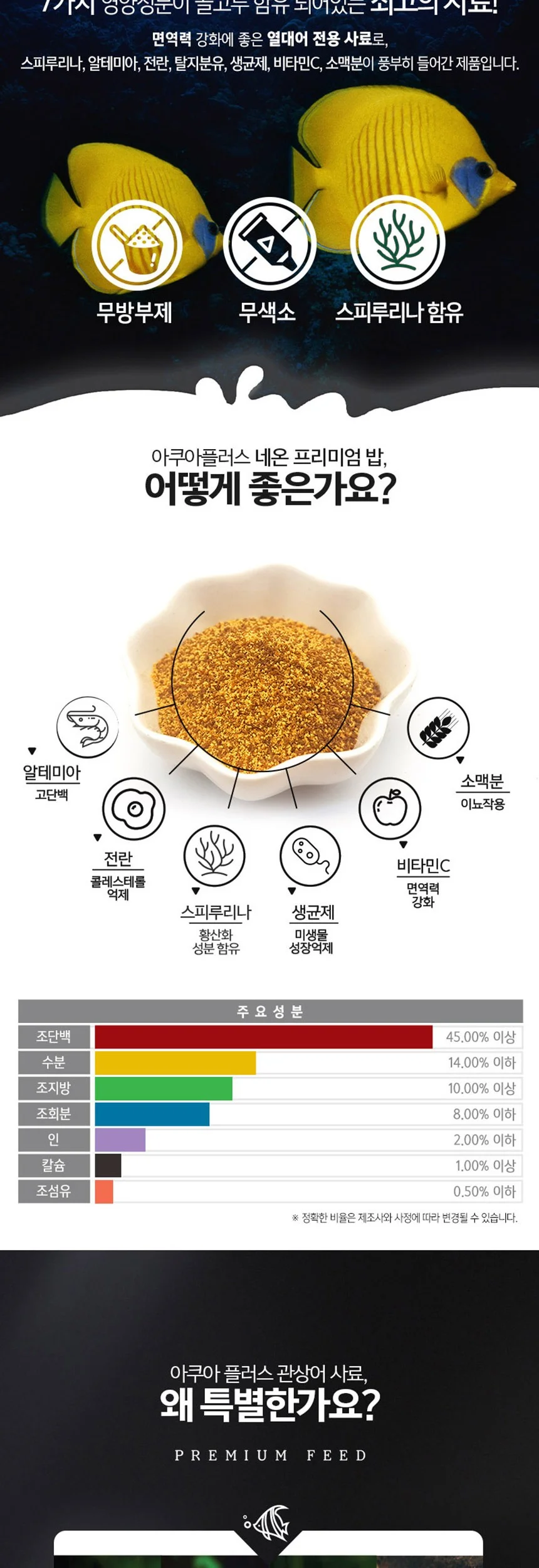 50g 관상어 사료 관상어사료 열대어키우기 열대어사료 상세3