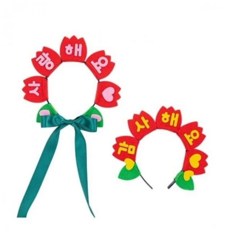 펠트 카네이션 머리띠 (1개입)