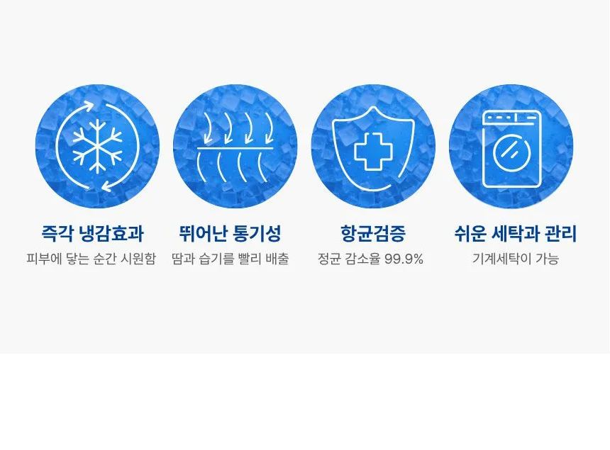 국산 듀라론 아이스 고정 밴드 슈퍼싱글 쿨매트 패드 상세2