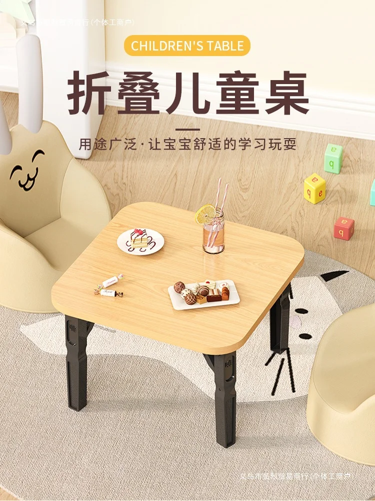 유아책상 플레이테이블 학습 책상 아기 완구 접을 수 있는 어린이 책상 유치원 책상 학생 책 상세8