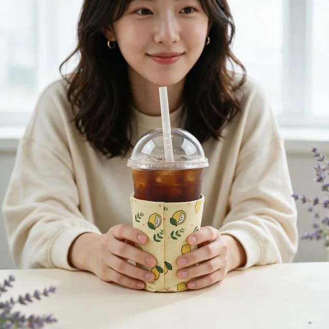 텀블러 파우치 보냉 일러스트 휴대용 등산 캠핑 나들이 가방 물병 보틀 케이스