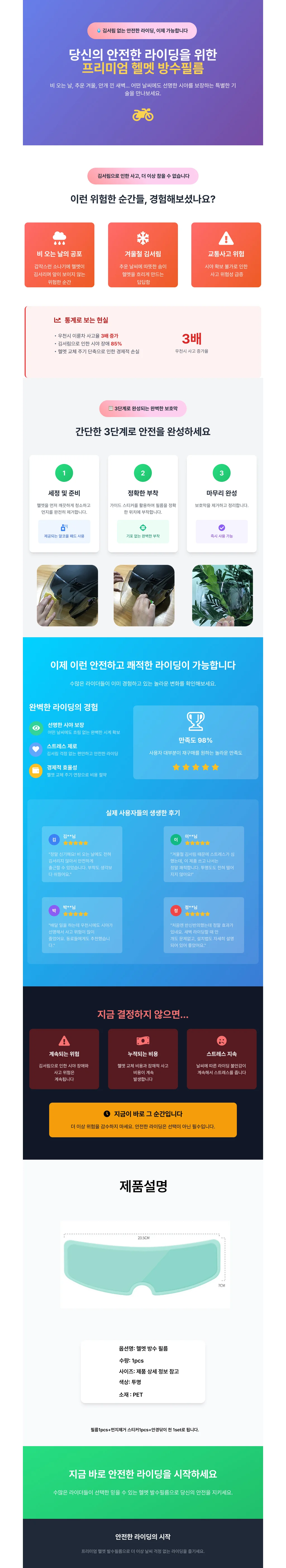 오토바이헬맷 헬멧 발수필름 헬멧용품 상세4