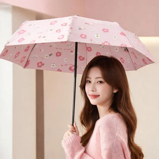 양우산 자외선차단 방수 초경량 플로럴 데일리 여행 캠핑 사무실 스타일
