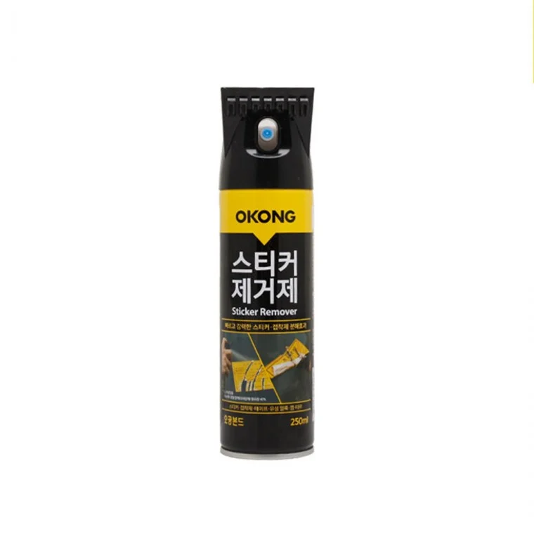 오공 스티커 제거제 250ml 스프레이 점착제 끈끈이 타르 제거 클리너