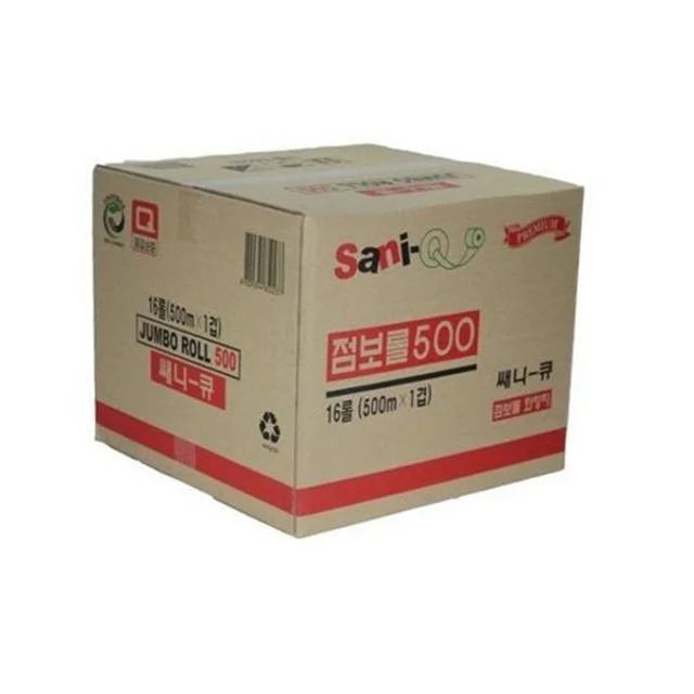 점보 롤 1겹500m4롤 점보 롤 휴지 500m 절취선 휴지 화장실 사무실 대용량 업소용 대형 두루마리 긴길이