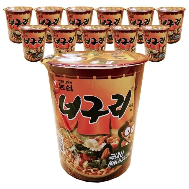 농심 너구리 소컵 62g 12개