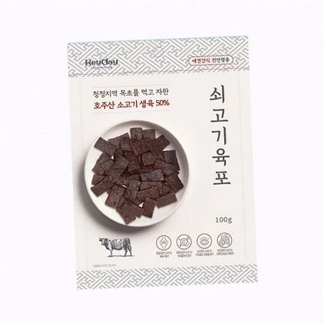 강아지 쇠고기 육포 애견 쇠고기 육포 고단백 반려동물 소간 소고기 동결건조 영양 수제 트릿