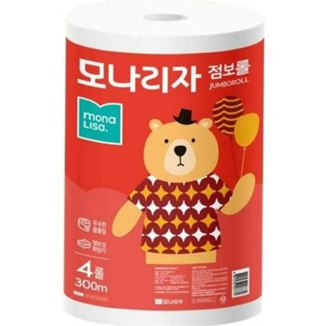 점보 롤 2겹300m4롤 점보 롤 휴지 300m 대용량 휴지 사무실 업소용 두루마리 다용도 미용실 식당 2겹