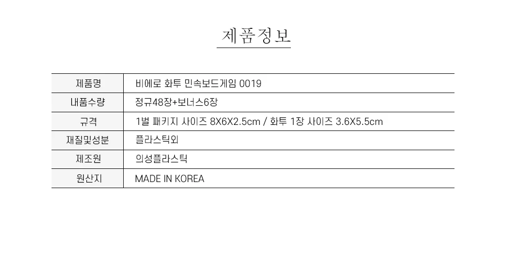 비에로 화투 민속보드게임 0019 상세5