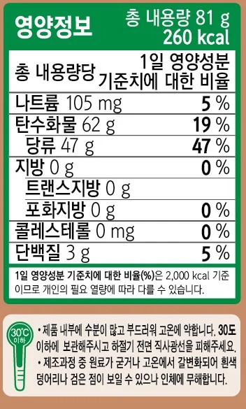 골드키위알맹이 81g 오리온 상세4