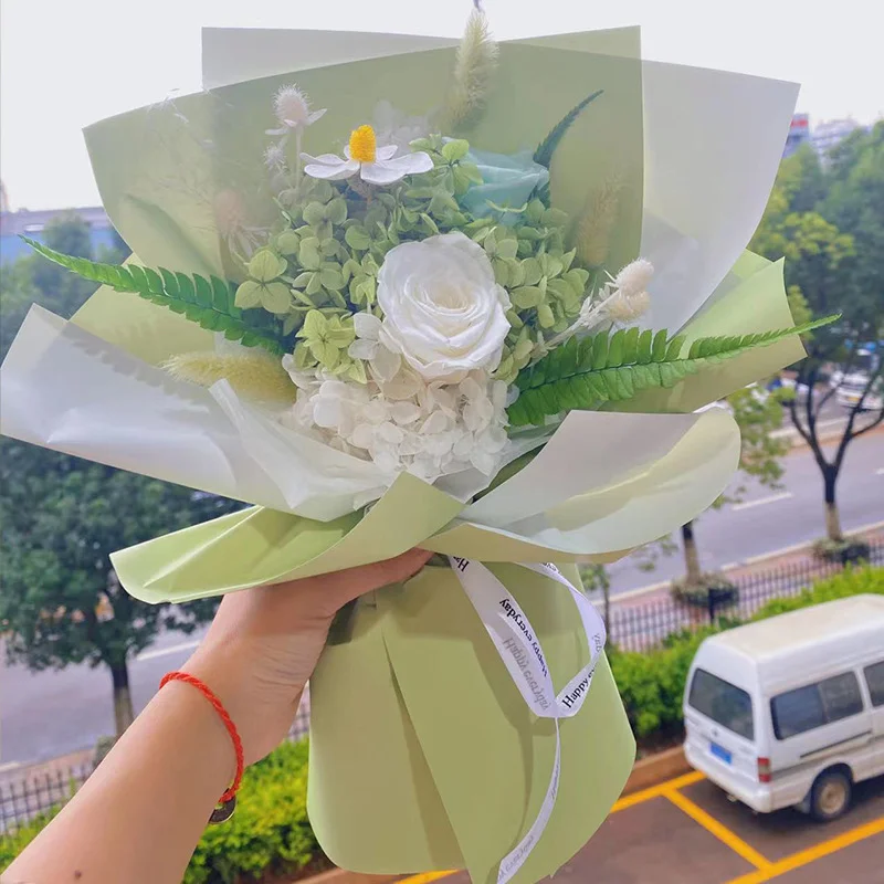 영생화 장미꽃다발 드라이플라워 선물 발렌타인데이 생일선물 상세4
