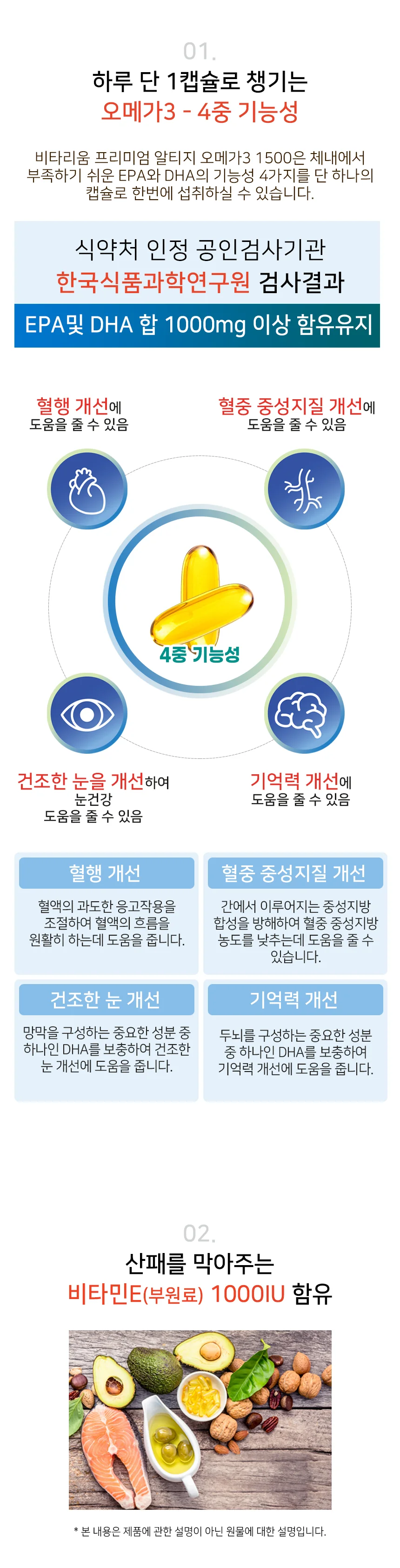 비타리움 프리미엄 알티지 오메가3 로얄골드_6개월분 상세4