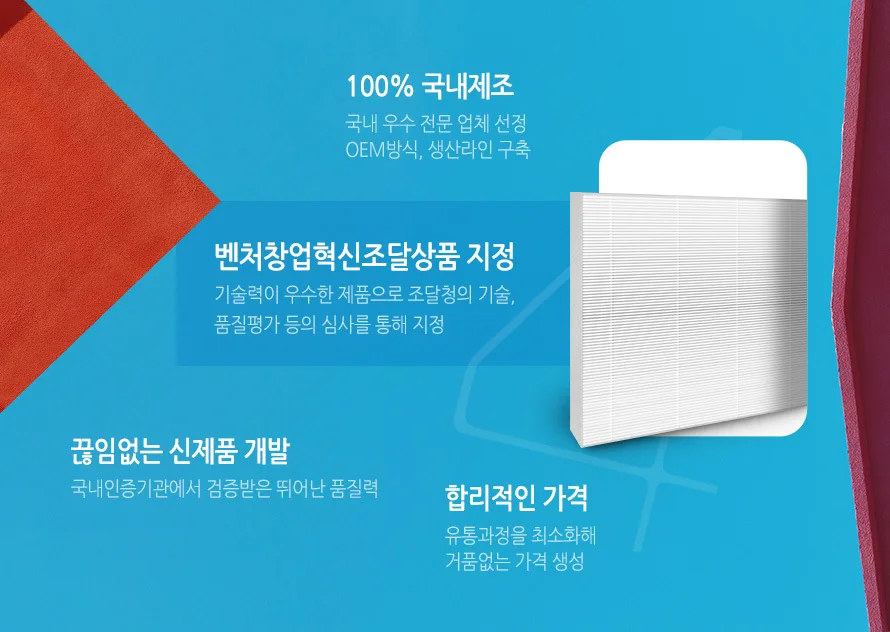 국내생산 로체 어드밴스 차량용 에어컨 카본필터 상세5