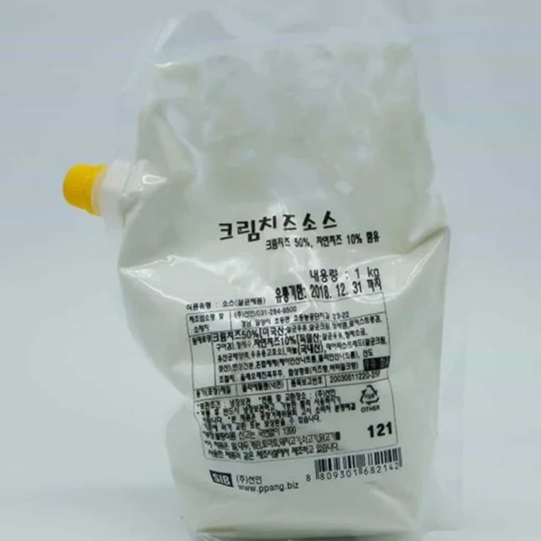 크림 치즈 소스1kg 샌드위치소스 크림치즈소스 감자튀김소스