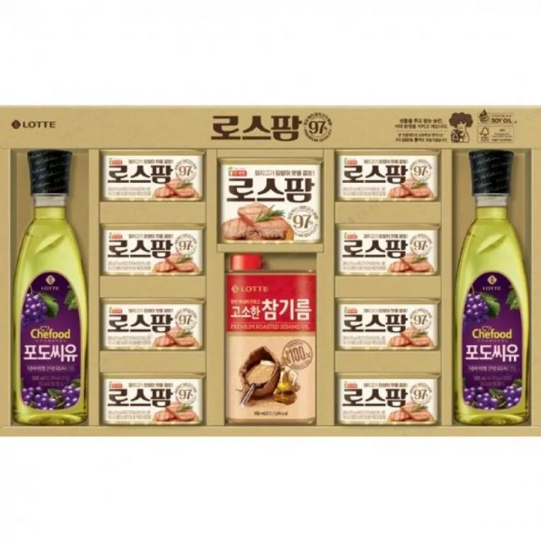 롯데푸드 로스팜97 프리미엄 1-1호 (ECO 포장) 추석선물 명절선물 회사 단체선물