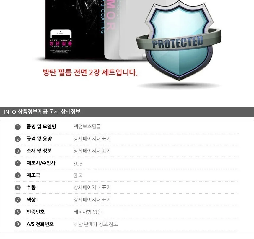 아이폰13 미니 방탄 액정보호필름 2매 상세5