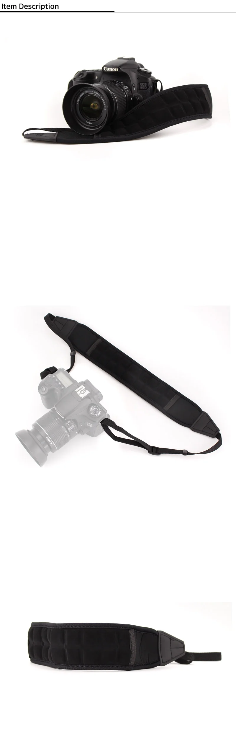 카메라 어깨 넥 스트랩 DSLR 소니 파나소닉 니콘 호환 상세2
