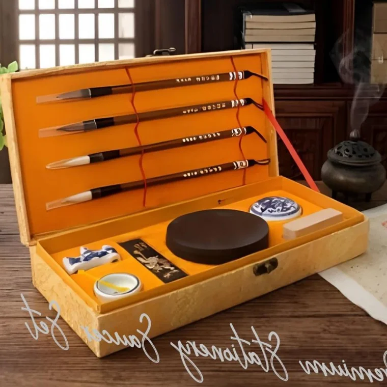 문방사우 고급형 벼루 선물 세트 서예도구 먹 입문용 캘리그라피 서예 붓