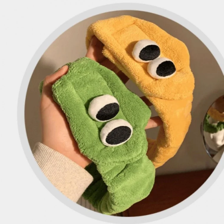 헤어밴드 동글이 고급 파자마 찍찍이 세안밴드 샤워 극세사 밴딩