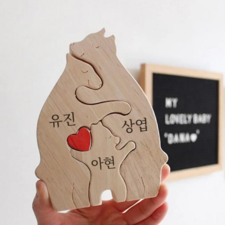 커스텀 산모 태명 아기 인형 출산 가족 선물 축하 퍼즐 와이프