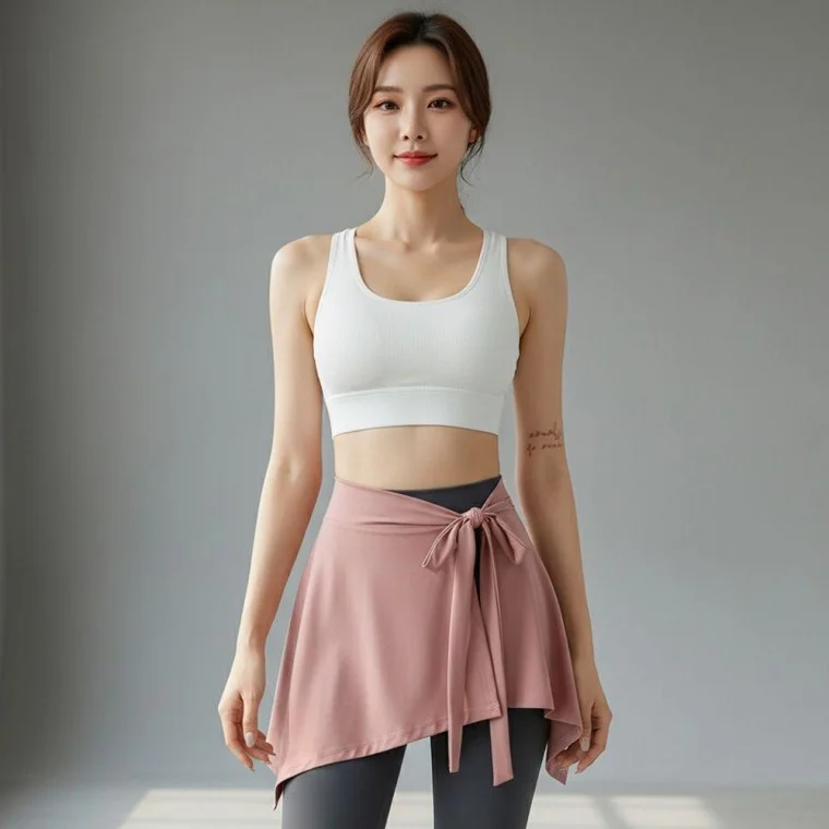 카네츠 레깅스 Y존 힙커버 랩스커 랩스커트 랩커버 운동복