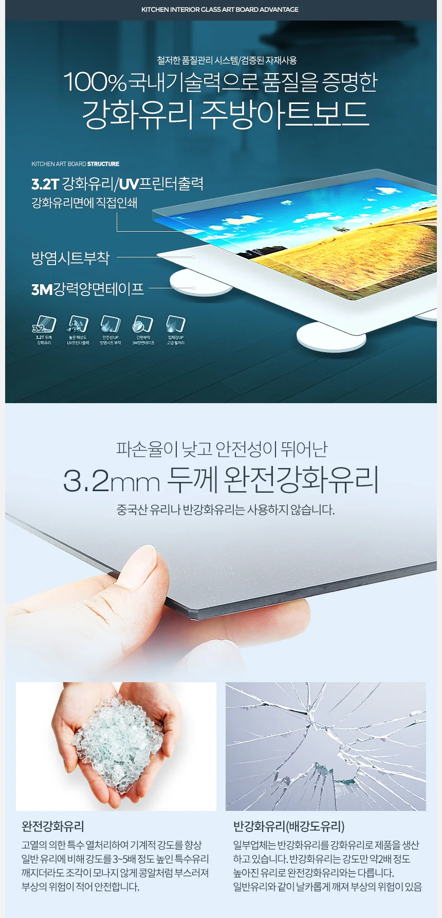 주방 아트보드 900x600 아트글라스 가스렌지벽면 인덕션 상세2
