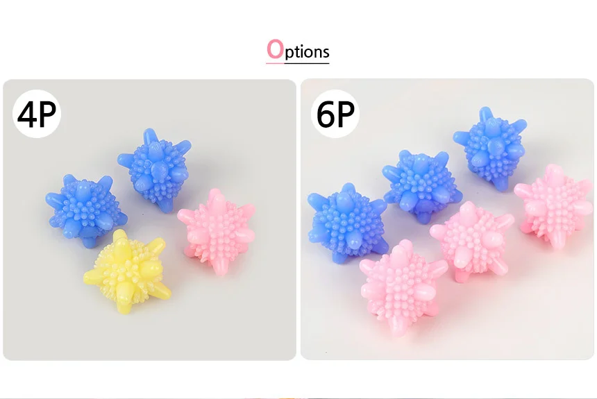 세탁볼세트 세탁기용 엉킴방지 물절약 세탁볼 4P 6P 상세2