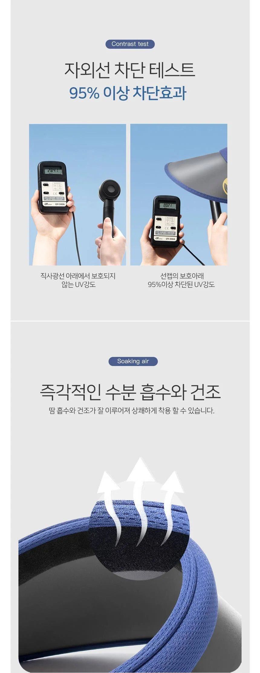 햇빛가리개모자 썬캡모자 골프 피부보호 선캡모자추천 피부보호모자 상세4