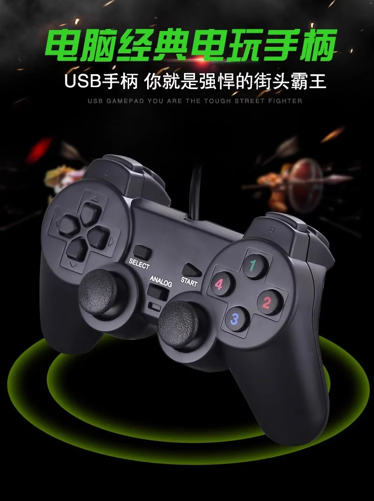 게임패드 208 솔리드 노트북Pc 데스크톱 컴퓨터 유선 Usb 조이스틱 Fc 클래식 아 상세3
