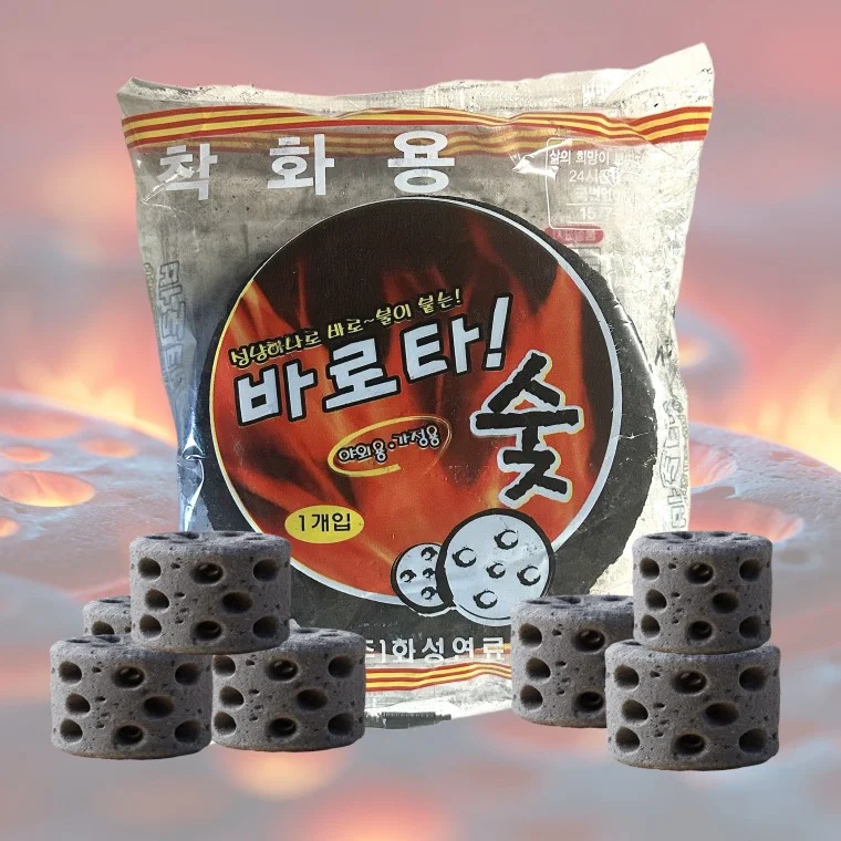화성 바로타 숯 번개탄 300g 연탄 착화용 불쏘시개 야외용 가정용