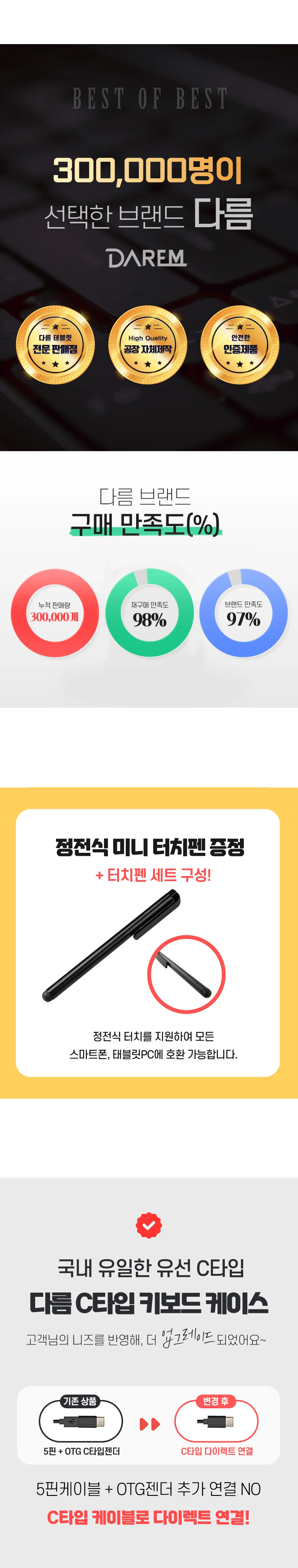 삼성 갤럭시탭 A 10.1 10.5 공용 IK 북커버 상세3
