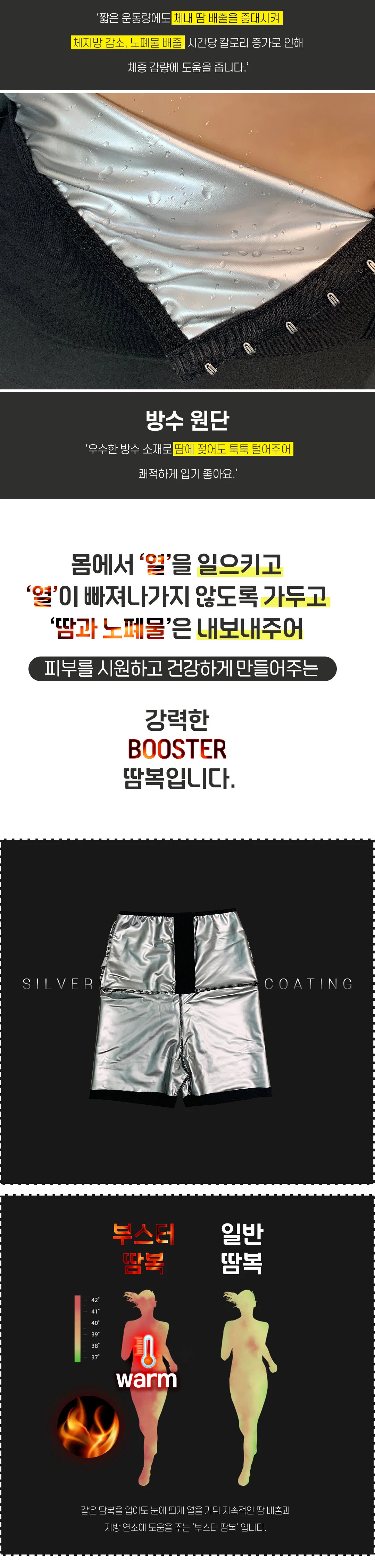 땀복 숏팬츠 코르셋 레깅스 운동용 5부 반바지 세트 상세2